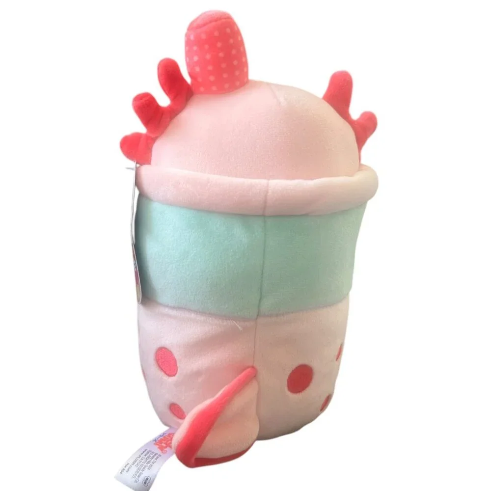 Puchi Gumi Axolotl Plush Toy Pink Mint Soft Stuffed Animal 8.5